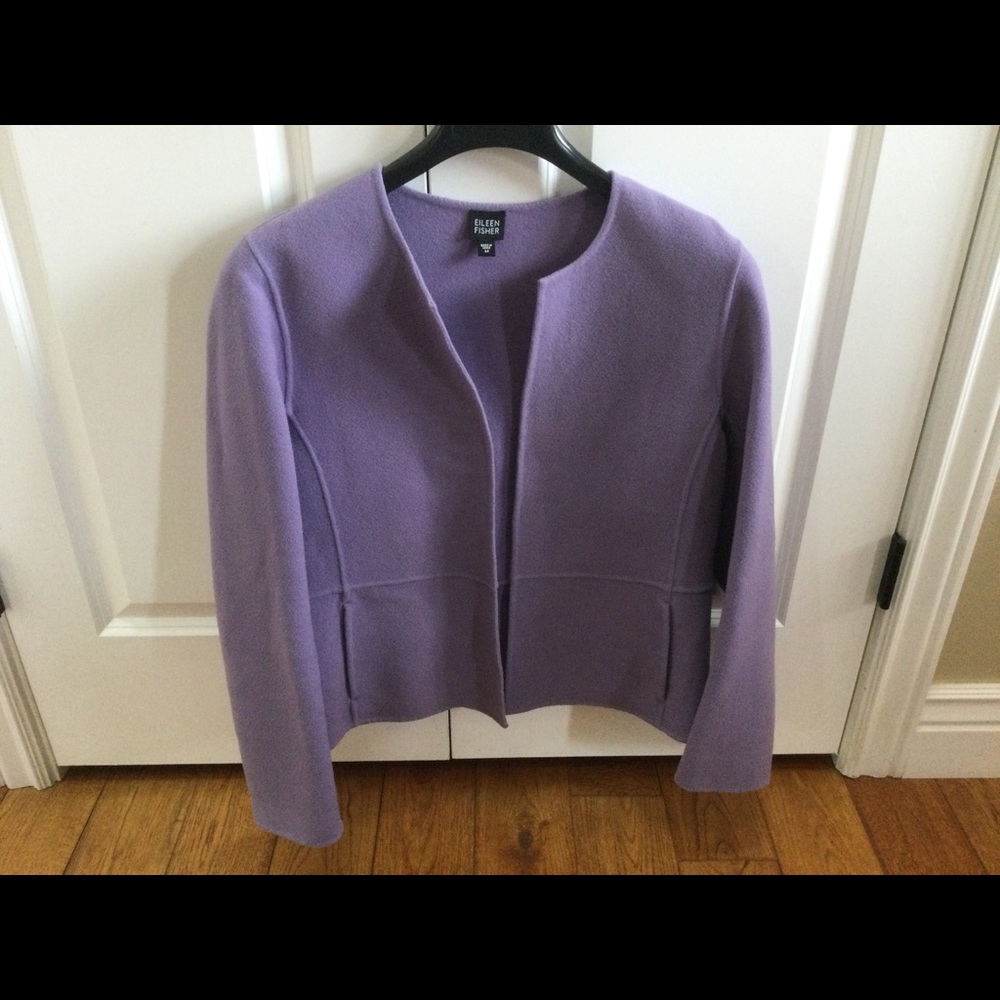 Eileen Fisher Wool Jacket-Lavender